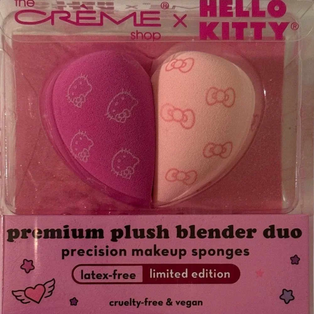 The Crème Shop x Hello Kitty Limited Edition Premium Plush Makeup Blender Duo